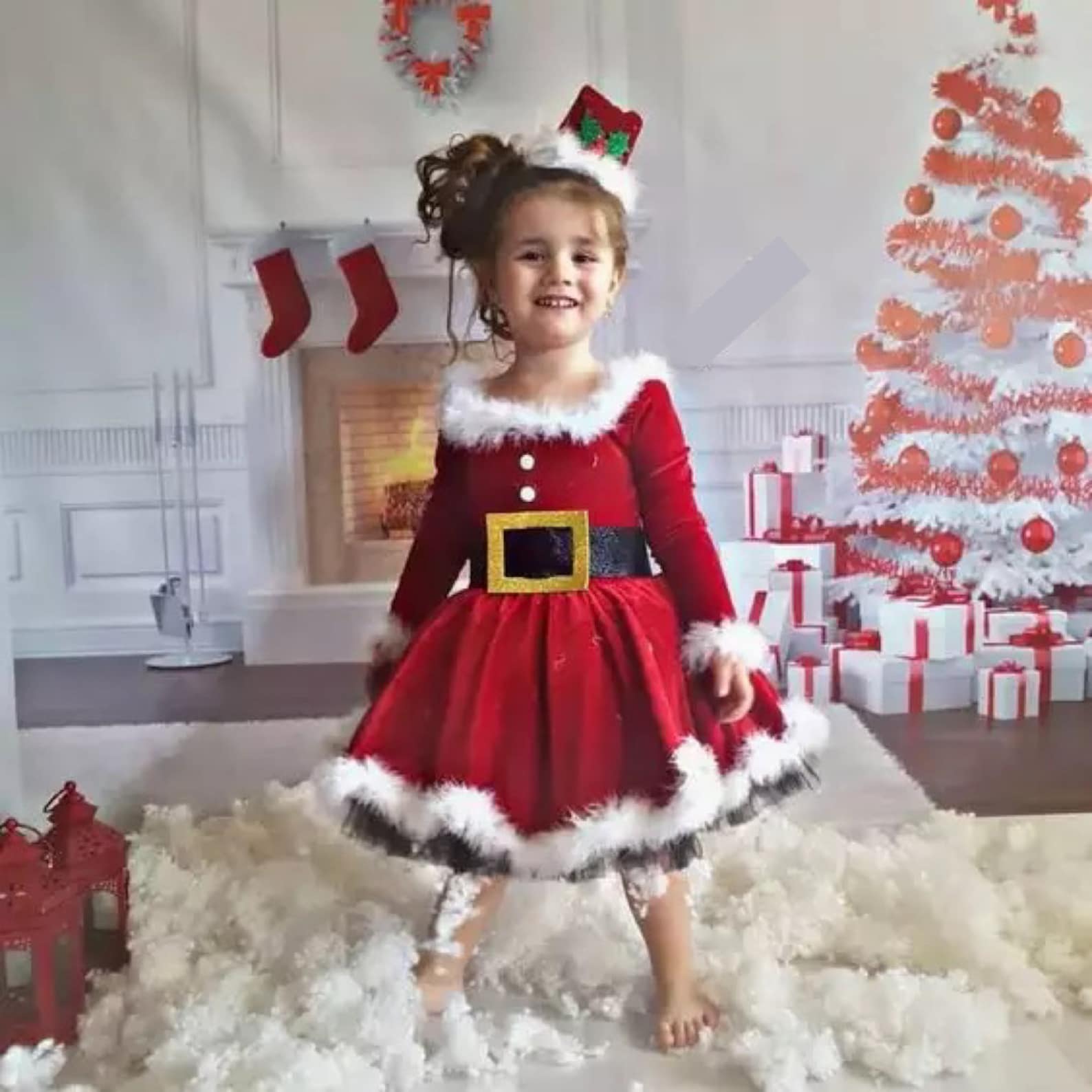 Santa Christmas dress outfit