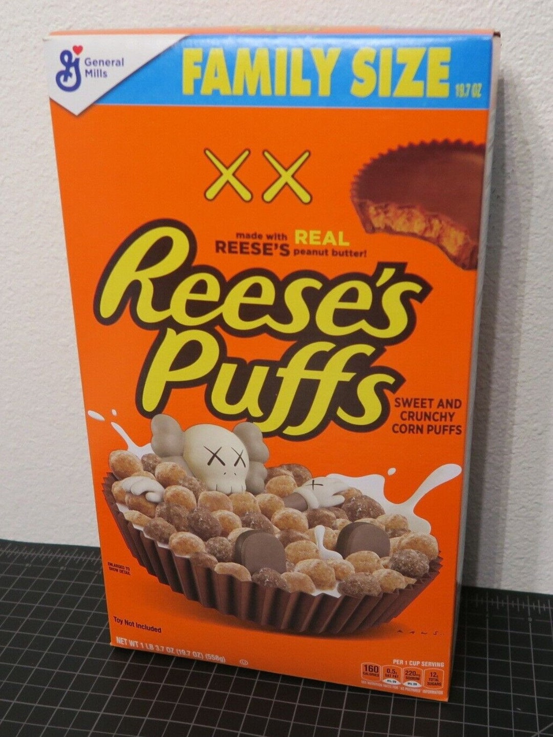 Kaws Reese Puffs Cereal Family Size XL Etsy