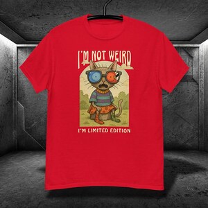 Unisex classic tee, Weird Cat T-shirt, Cat Lover T-Shirt, Funny Shirt