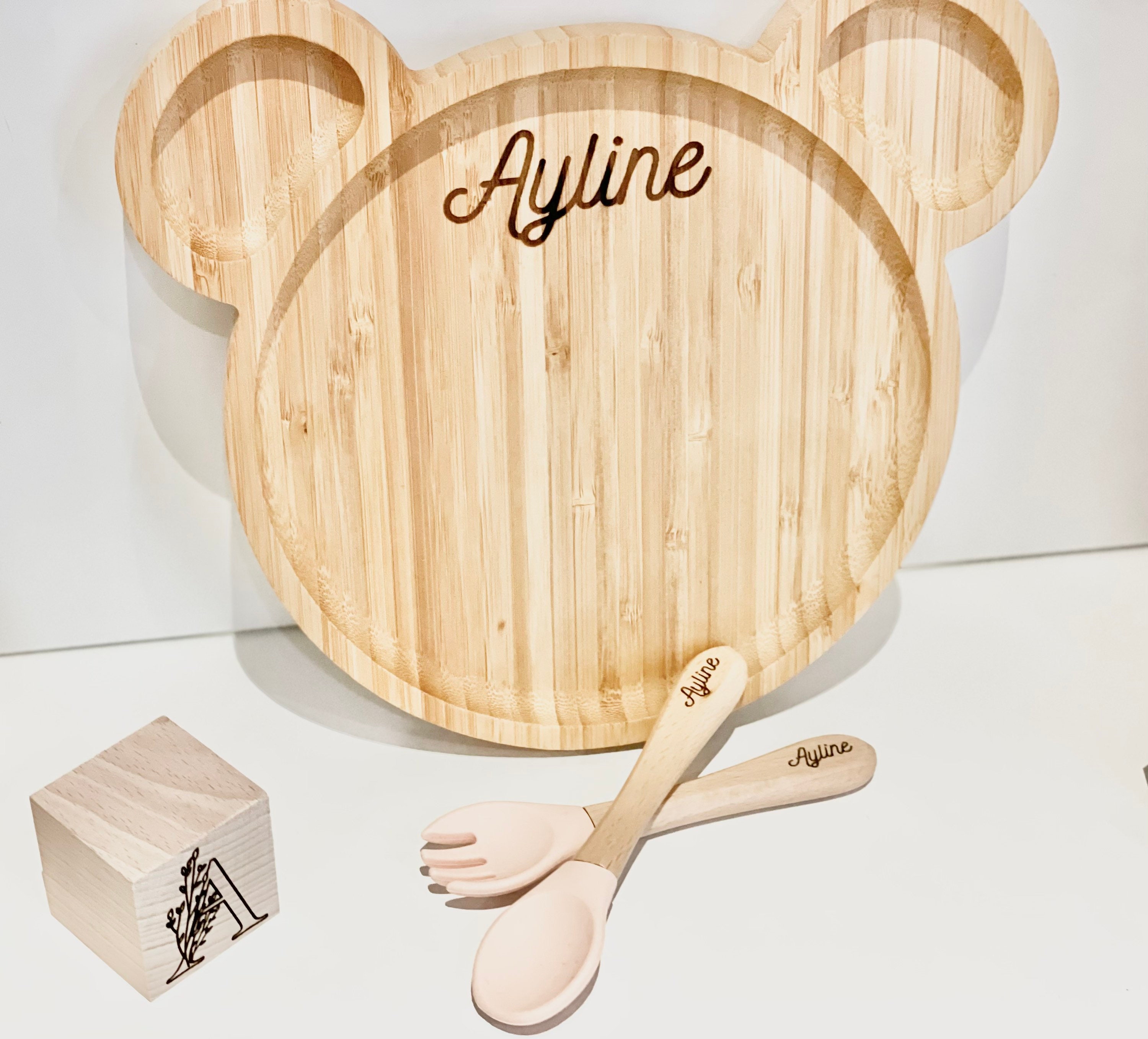 Assiette en Bois Personnalisé