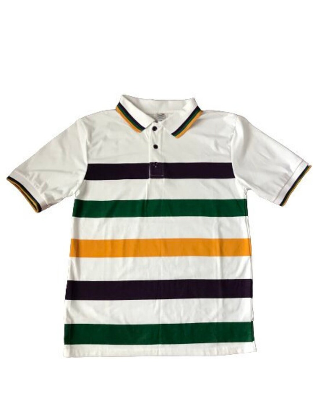 White Striped Mardi Gras Polo Shortsleeve Mardi Gras Shirt - Etsy