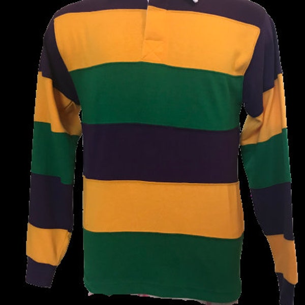 mardi gras polo long sleeve