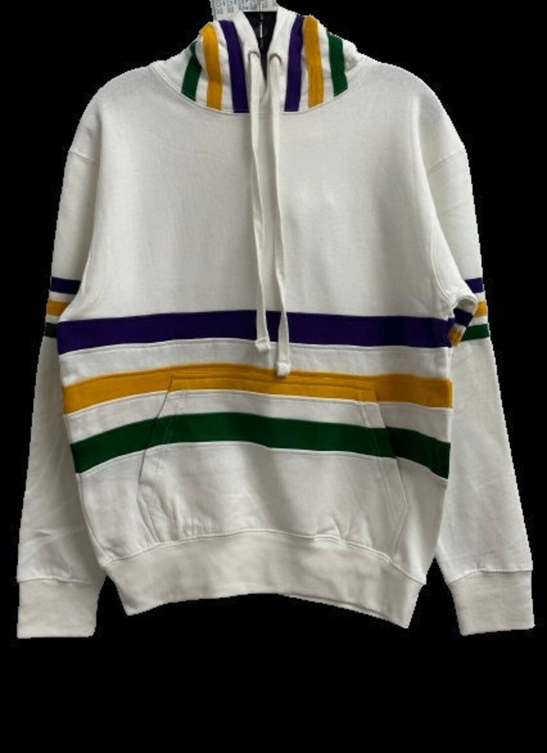 Mardi Gras Sweatshirt White