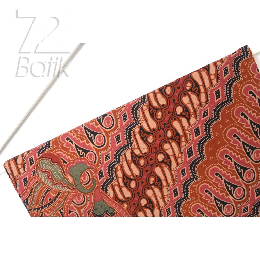 【新品未使用】rajabrooke BATIK STOLE M BROWN BinHouse Batik Designs Silk Narrow Stole 2 Tone Maroon
