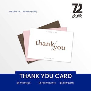 Cartes de remerciement personnalisées pour votre achat, notices de remerciement, modèles de cartes de remerciement pour événement