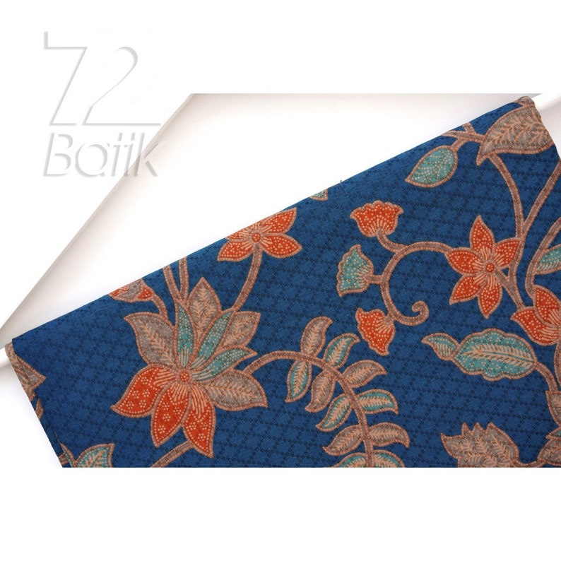 Men's Traditional Indonesia Batik Shirt Long Sleeve Parang Premium Dobby Cloth Made to Order 72 Batik Fabric