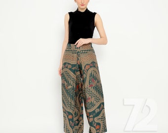 Batik Culottes: Indonesian Style Cotton Women's Trousers