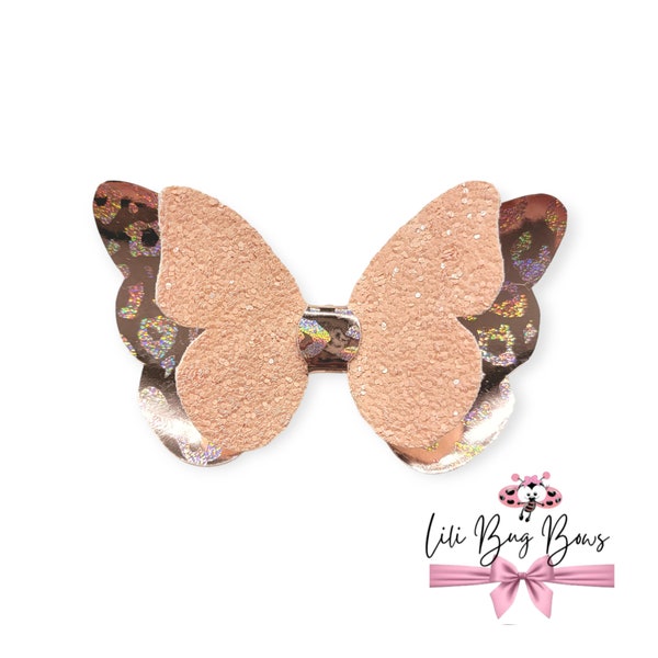 Gold Butterfly Starbucks/Stanley Straw Topper Bow