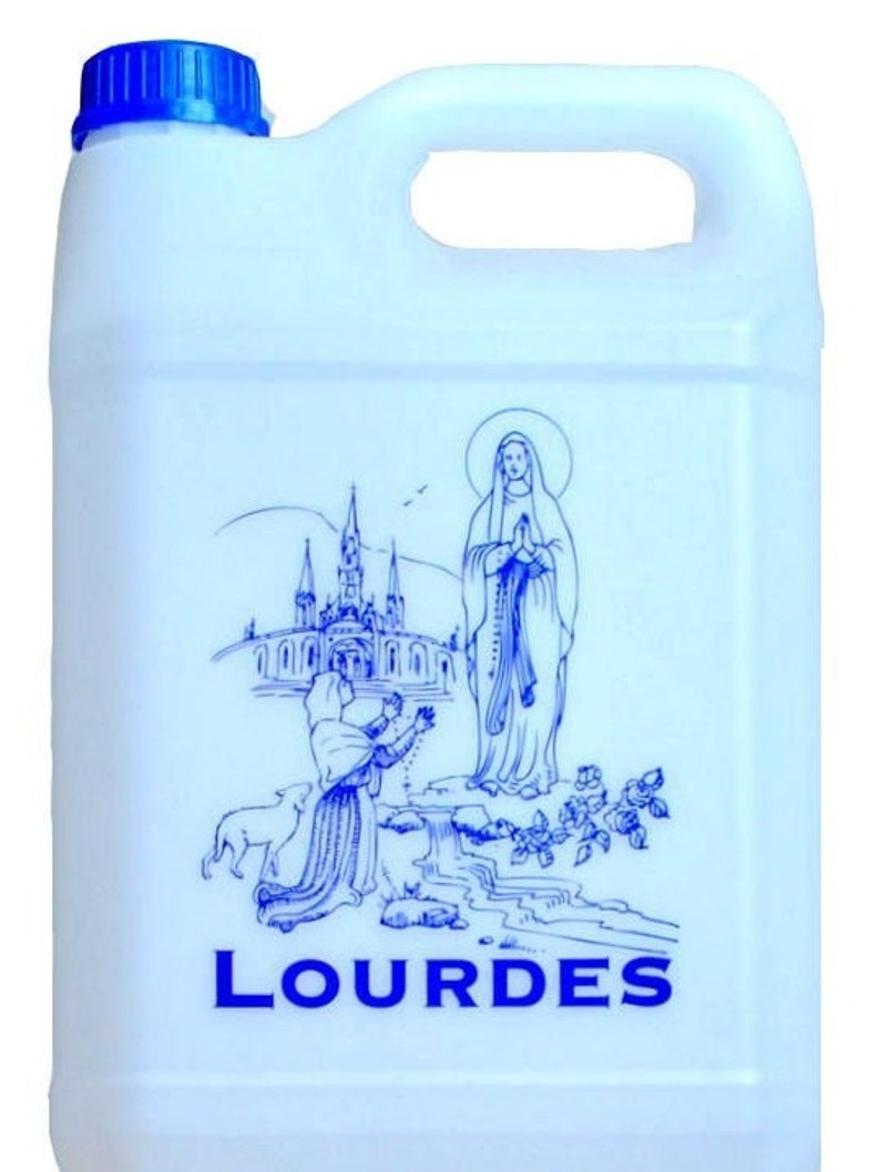 Bidon de 5 litres d'eau bénite de Lourdes Miraculeuse image 1