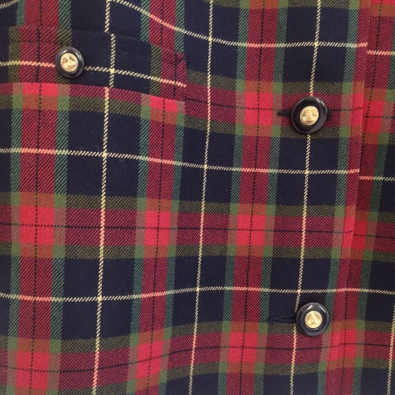 Avoca Collection Jacket UK 12 Red tartan Check Co… - image 2