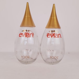 Evian glass bottle - Etsy 日本