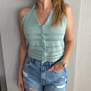 Crochet Vest, Boho Style, Festival Wear, Summer Vest, Vest, Vintage Vest, Summer Wear, Knit Wear
