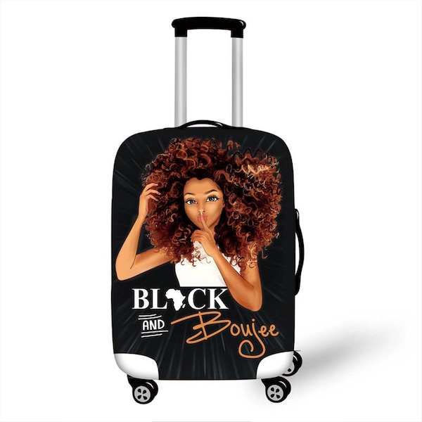 Black & Boujee Luggage Cover