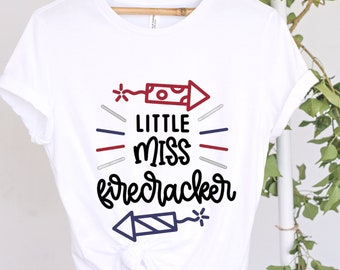 Camiseta de la Señorita Petardo / Camiseta juvenil patriótica del 4 de julio