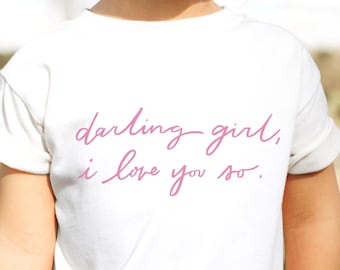 Liebling Mädchen Kleinkind Tee | Bella Canvas Liebe Zitat Shirt