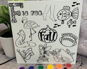 Personalized Alphabet Painting Craft Kit, DIY Kids Art Set