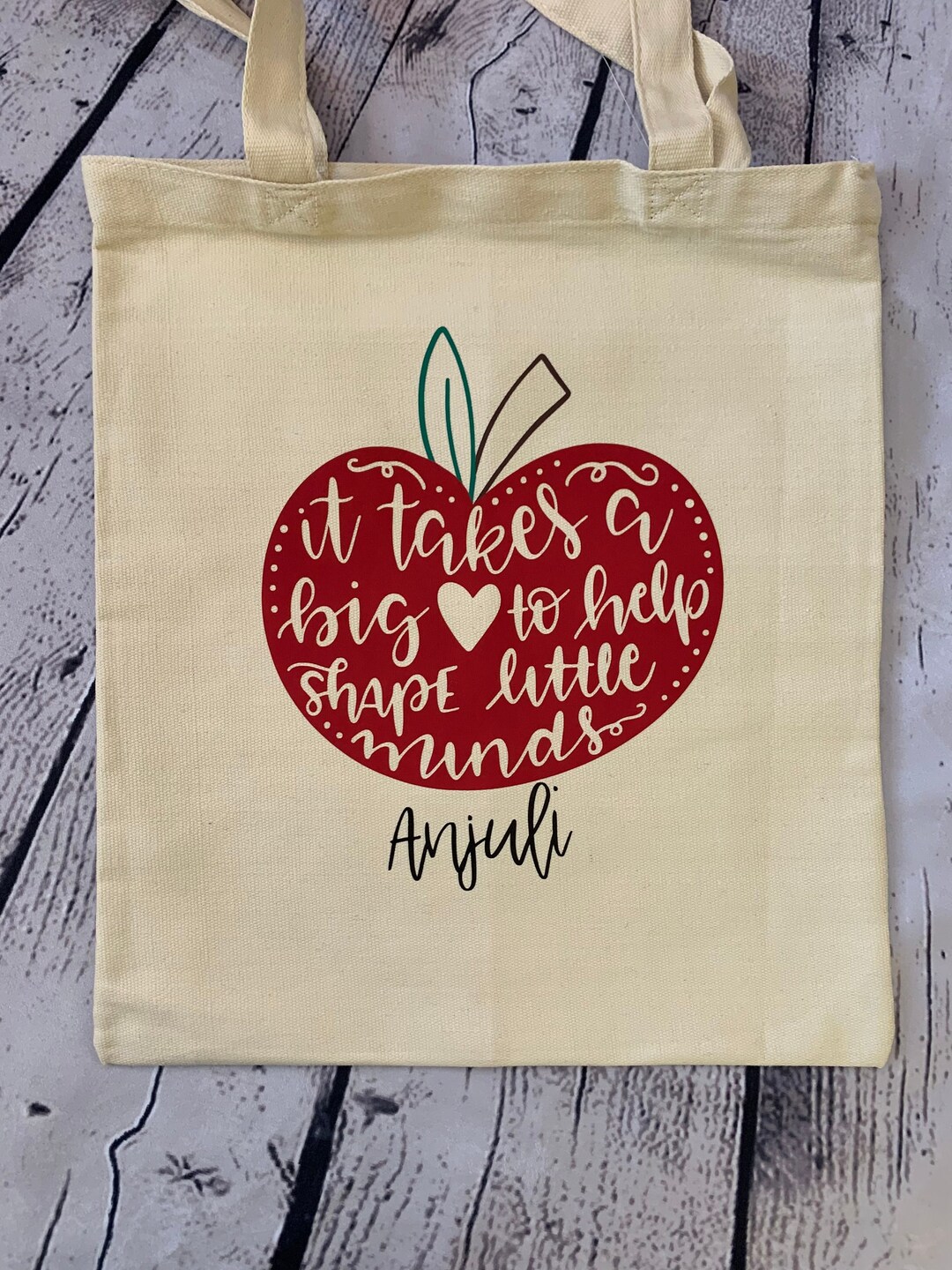 Personalized Canvas Tote Bag, Custom Canvas Bag Etsy