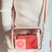 NEW Stadium Approved Clear Bag with Leather Strap for Concerts - music festival PVC crossbody purse with adjustable straps