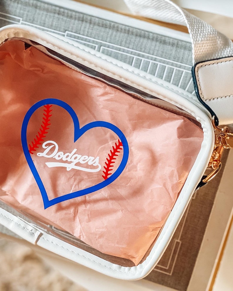 LA Dodgers Clear Bag Stadium Approved Cute Crossbody Etsy