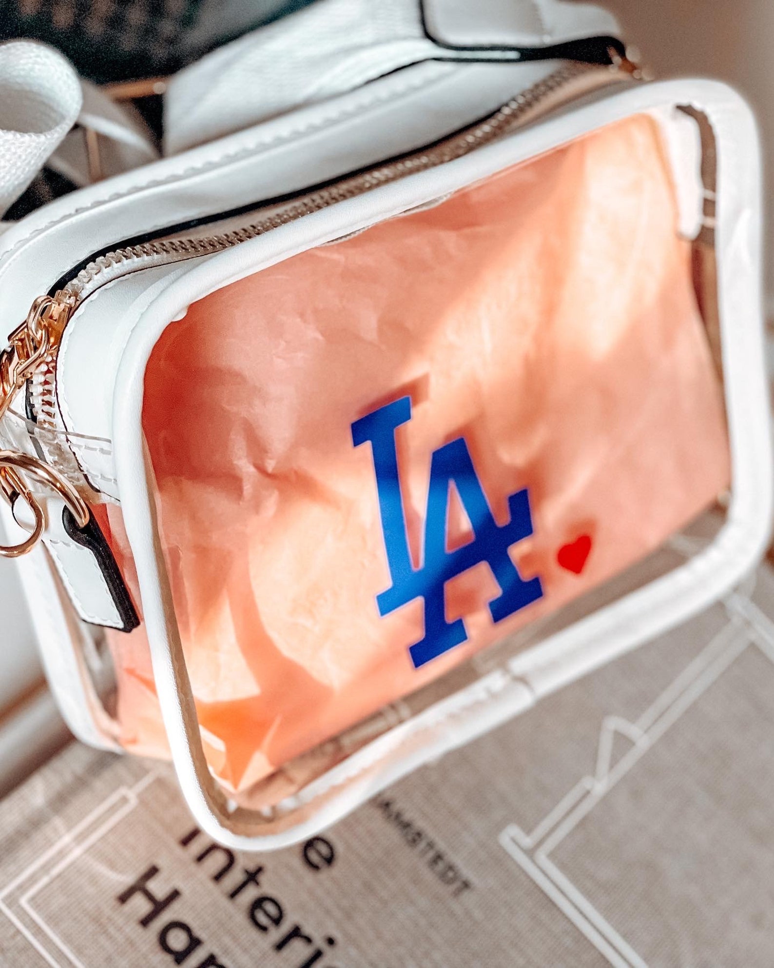 LA Dodgers Clear Bag Stadium Approved Cute Crossbody Etsy