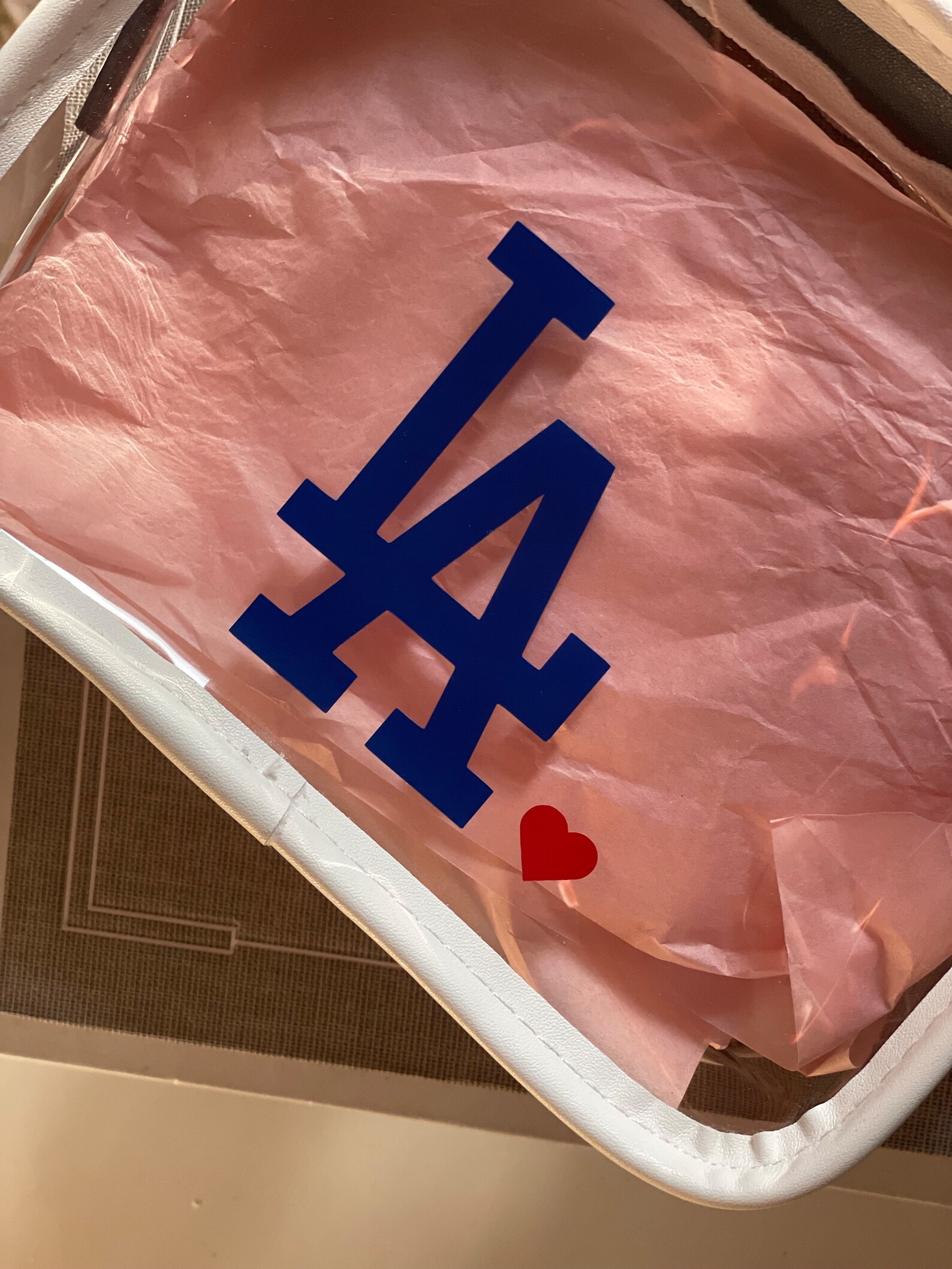 LA Dodgers Clear Bag Stadium Approved Cute Crossbody Etsy