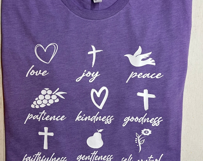 Fruit if the Spirit tee, faith tee, Christian tee, fruit