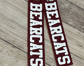 Customized mascot, school bar earrings, mascot earrings