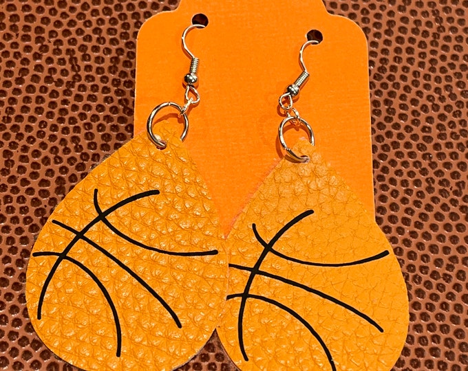 Basketball earrings