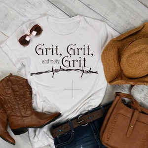Grit tees, grit, grace, western tees