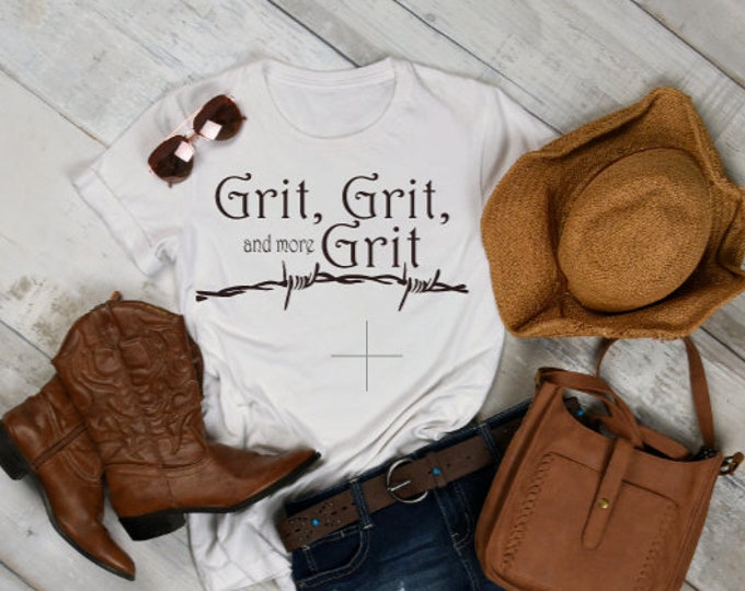 Grit tees, grit, grace, western tees