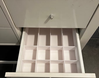 Schubladeneinsatz für eine IKEA Kallax Schublade - 12-teilig