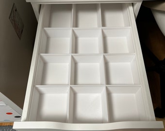 Inserto per cassetti (cassetto piatto) per una cassettiera IKEA Alex 36x70 - sala cucito - ufficio - 12 pezzi
