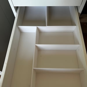 Drawer insert (flat drawer) for an IKEA Alex drawer cabinet 36x70 - sewing room - office - 6 parts