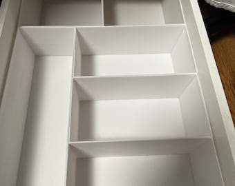 Insert de tiroir (tiroir haut) pour une armoire à tiroirs IKEA Alex 36x70 - salle de couture - bureau - 6 parties