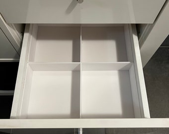 Drawer insert for an IKEA Kallax drawer - 4 parts