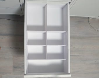Drawer insert, IKEA ALEX, 36x70, large drawer, drawer insert, organization, makeup, crafts, office, sewing, tools, small parts