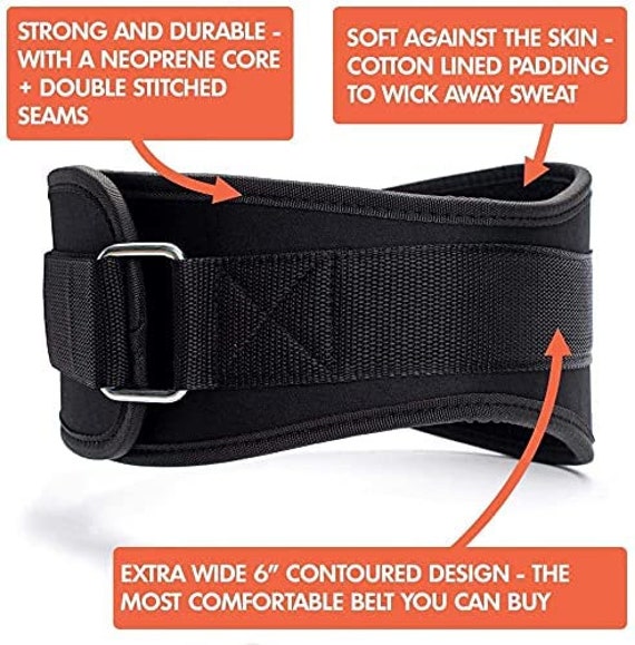 Haltérophilie Ceinture Néoprène Gym Fitness Workout Double