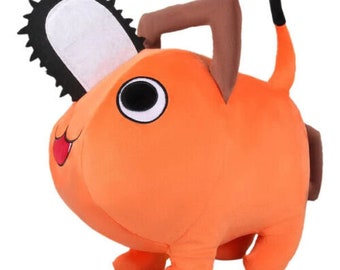 Pochita Toy Plush Chainsaw Man Anime Happy Face Soft Toy for kids Perfect for Playing Stuffed Toy 25CM