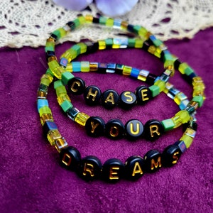 Conjunto de tres pulseras Chase Your Dreams Conjunto de pulseras boho