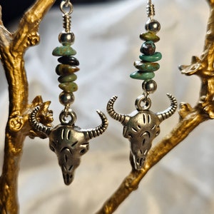 Yellow Stone Theme Earrings*Steer Cow Earrings