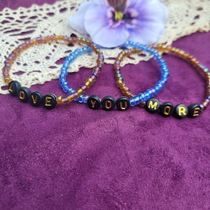 Conjunto de pulseras "Te amo más" en trío