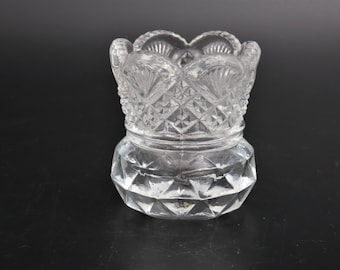 Vintage Early 1900s Pressed Glass Westmorland Toothpick Holder or a Salt Holder