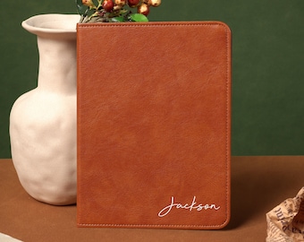 Vintage Pumpkin Color Leather Kindle Case for All New Kindle 6" 2022, Personalized Leather Kindle Paperwhite Case 11th gen