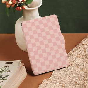 Pink Squares Kindle Case Kindle Paperwhite 11th Generation, All new kindle 6&quot; 2022 case,kindle paperwhite 2021 case kindle