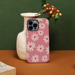 Seamless Flora Daisy Personalize iPhone 14 Pro Max case, Customize iPhone Case for iPhone14 13 12 11 Pro  XR XS X SE 2020 2022 7/8P