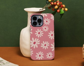 Seamless Flora Daisy Personalize iPhone 14 Pro Max case, Customize iPhone Case for iPhone14 13 12 11 Pro  XR XS X SE 2020 2022 7/8P