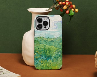 Spring Grassland Painting iPhone 14 Pro Max case, Customize iPhone Case for iPhone14 13 12 11 Pro XR XS X SE 2020 2022 7/8P