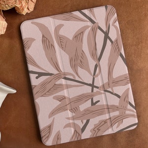 Pink Autumn Leaves iPad case, iPad Air 5 2022, iPad Pro 11/12 iPad 9 2021, iPad 8 2020, iPad Air4, iPad mini 5 6 Custom name iPad