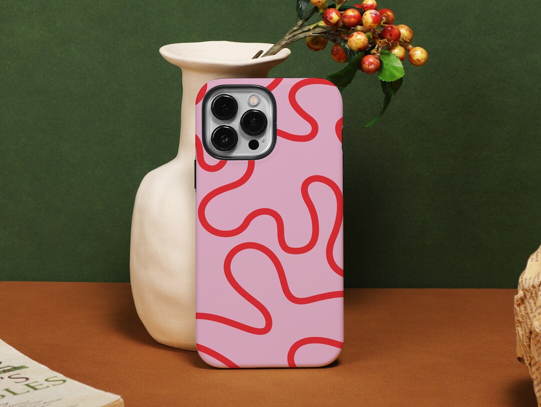 Maze Red Line Iphone 14 Pro Max Case Customize Iphone Case Etsy