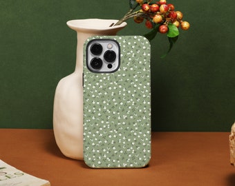 Small Floral Pattern iPhone 14 Pro Max case, Customize iPhone Case for iPhone14 13 12 11 Pro XR XS X SE 2020 2022 7/8P